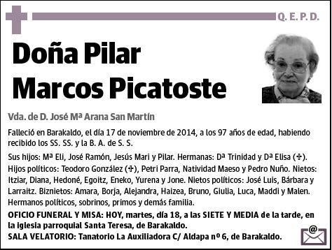 MARCOS PICATOSTE,PILAR