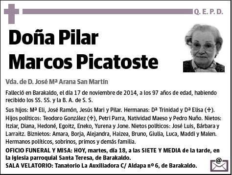 MARCOS PICATOSTE,PILAR