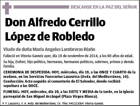 CERRILLO LOPEZ DE ROBLEDO,ALFREDO