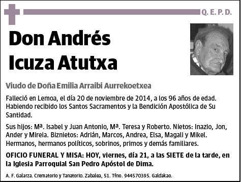 ICUZA ATUTXA,ANDRES