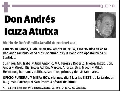 ICUZA ATUTXA,ANDRES