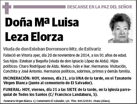 LEZA ELORZA,Mª LUISA