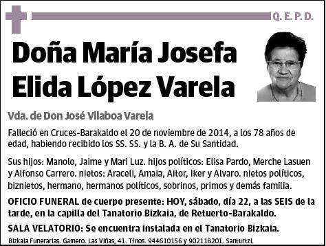 LOPEZ VARELA,MARIA JOSEFA ELIDA