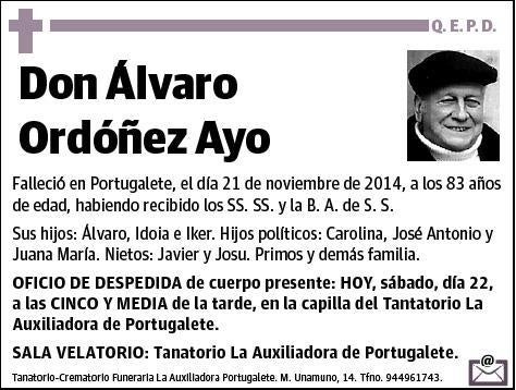 ORDOÑEZ AYO,ALVARO