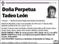TADEO LEON,PERPETUA