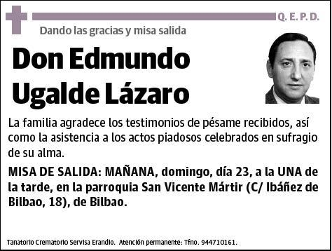 UGALDE LAZARO,EDMUNDO