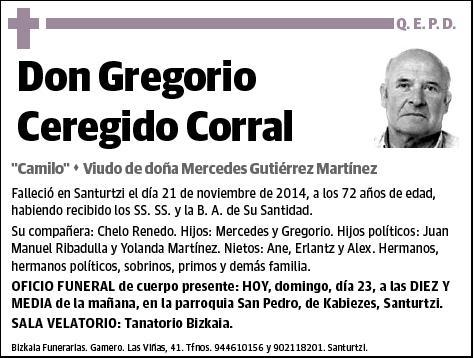 CEREGIDO CORRAL,GREGORIO