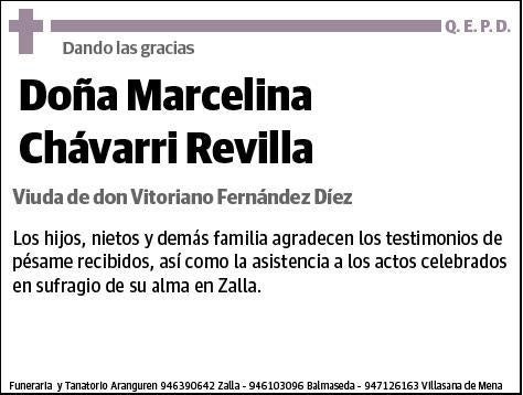 CHAVARRI REVILLA,MARCELINA