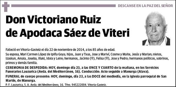 RUIZ DE APODACA SAEZ DE VITERI,VICTORIANO