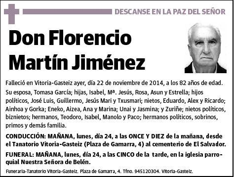 MARTIN JIMENEZ,FLORENCIO