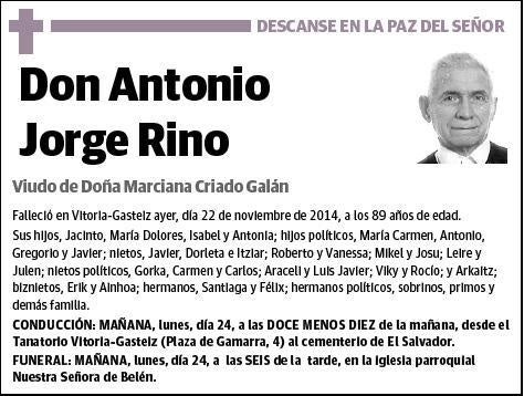 JORGE RINO,ANTONIO