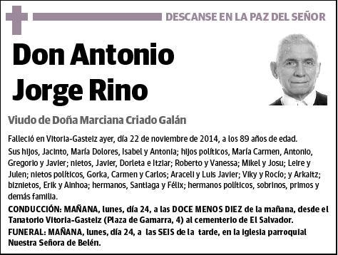 JORGE RINO,ANTONIO