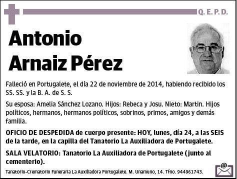 ARNAIZ PEREZ,ANTONIO