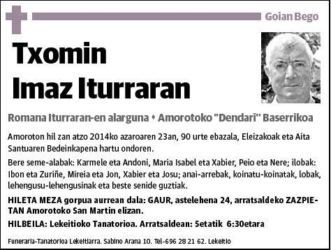 IMAZ ITURRARAN,TXOMIN