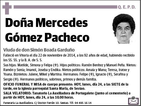 GOMEZ PACHECO,MERCEDES