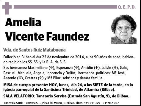 VICENTE FAUNDEZ,AMELIA