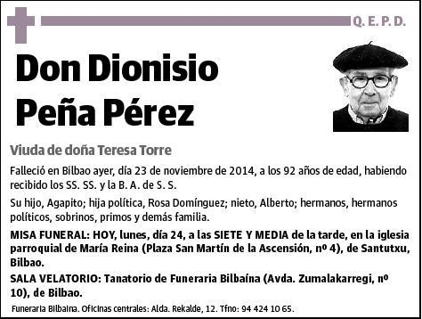 PEÑA PEREZ,DIONISIO