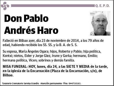 ANDRES HARO,PABLO