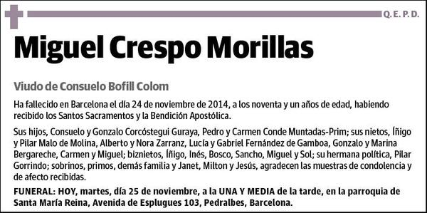 CRESPO MORILLAS,MIGUEL