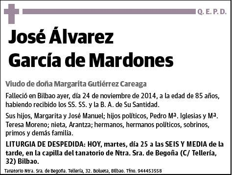 GARCIA DE MARDONES,JOSE ALVAREZ