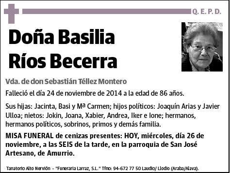 RIOS BECERRA,BASILIA