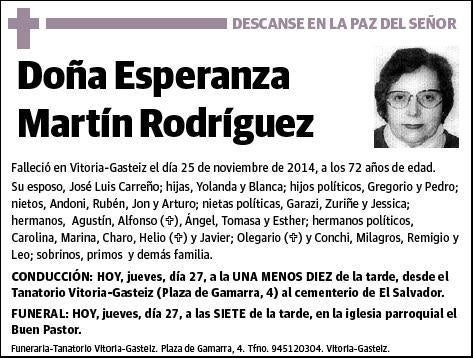 MARTIN RODRIGUEZ,ESPERANZA