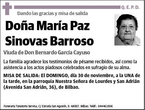 SINOVAS BARROSO,MARIA PAZ