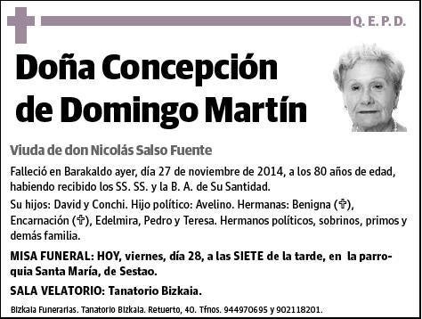 DE DOMINGO MARTIN,CONCEPCION