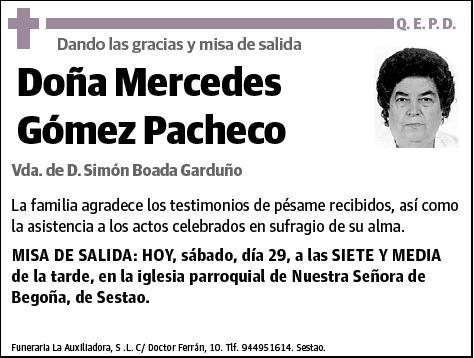 GOMEZ PACHECO,MERCEDES