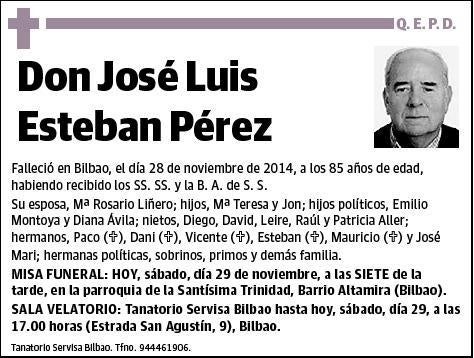 ESTEBAN PEREZ,JOSE LUIS