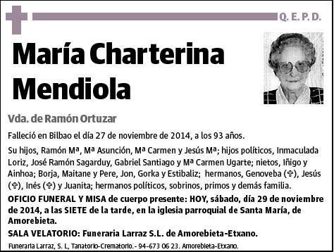 CHARTERINA MENDIOLA,MARIA