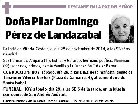 DOMINGO PEREZ DE LANDAZABAL,PILAR