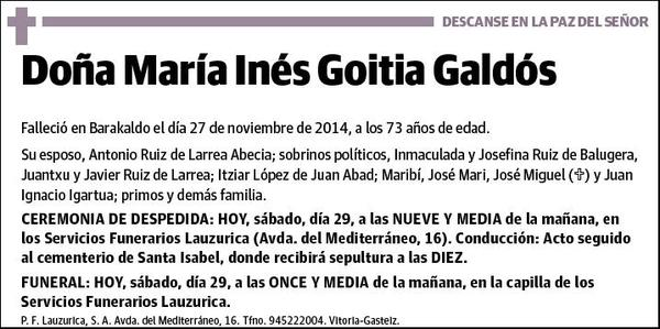 GOITIA GALDOS,MARIA INES