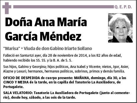 GARCIA MENDEZ,ANA MARIA