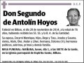 DE ANTOLIN HOYOS,SEGUNDO