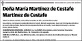 MARTINEZ DE CESTAFE MARTINEZ DE CESTAFE,MARIA