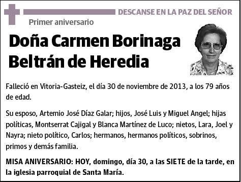 BORINAGA BELTRAN DE HEREDIA,CARMEN