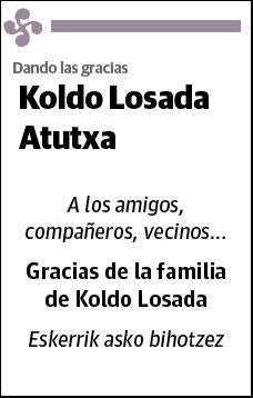 LOSADA ATUTXA,KOLDO