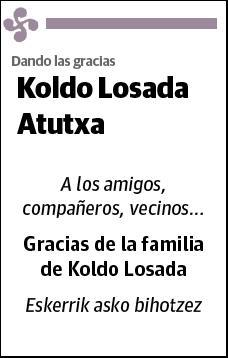 LOSADA ATUTXA,KOLDO