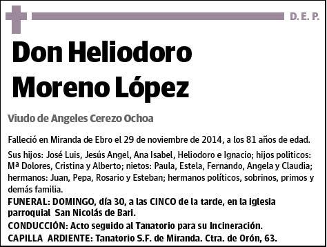 MORENO LOPEZ,HELIODORO