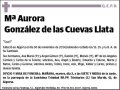 GONZALEZ DE LAS CUEVAS LLATA,MARIA AURORA