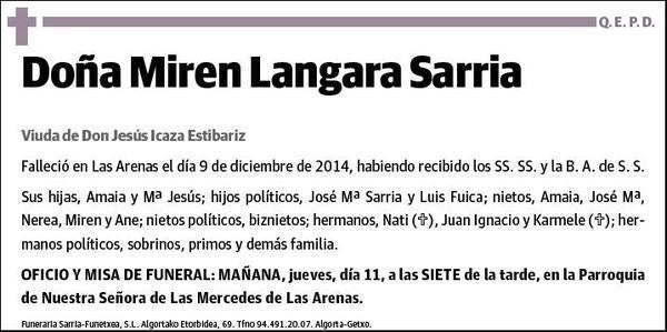 LANGARA SARRIA,MIREN