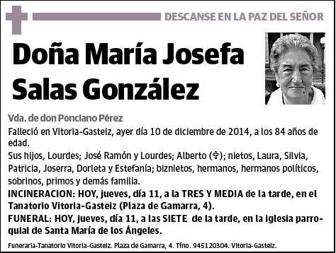 SALAS GONZALEZ,MARIA JOSEFA