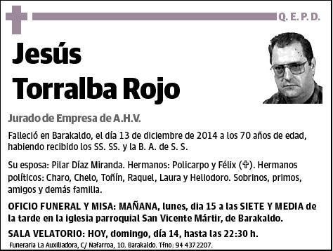 TORRALBA ROJO,JESUS