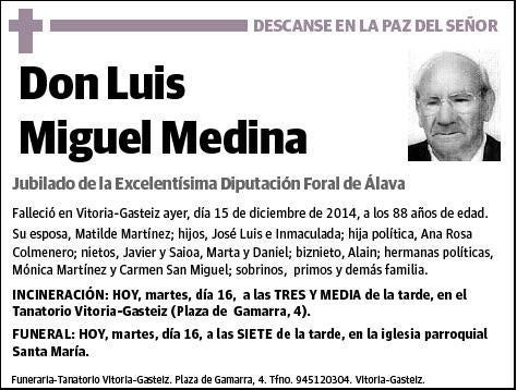 MIGUEL MEDINA,LUIS