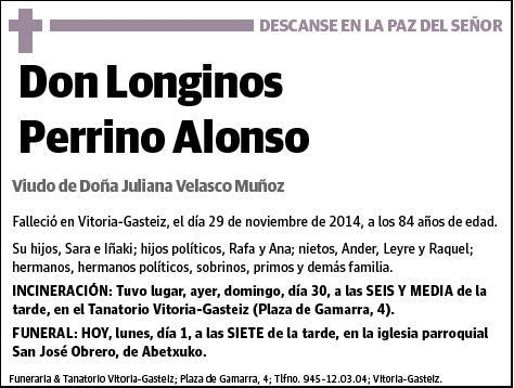 PERRINO ALONSO,LONGINOS