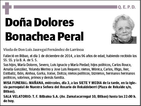 BONACHEA PERAL,DOLORES