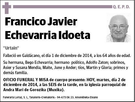 ECHEVARRIA IDOETA,FRANCISCO JAVIER