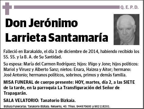 LARRIETA SANTAMRIA,JERONIMO