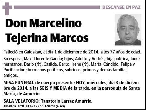 TEJERINA MAARCOS,MARCELINO